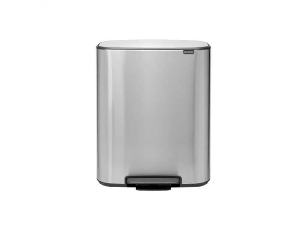 Brabantia Pedalspand Bo | 2 x 30 liter | Mat stål 