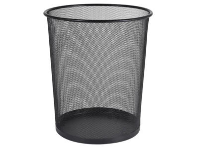 Papirkurv tråd metal 11 liter sort