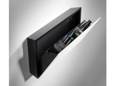 Lintex Mood box sort, glas opalhvid (Pure) 410 x 220 x 66 mm