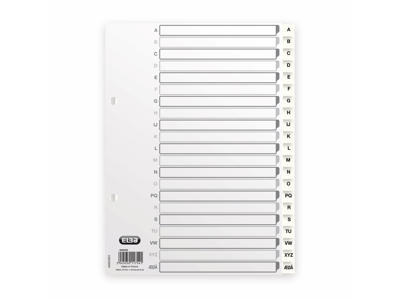 Alfabet A5 Strongline a-å hvid