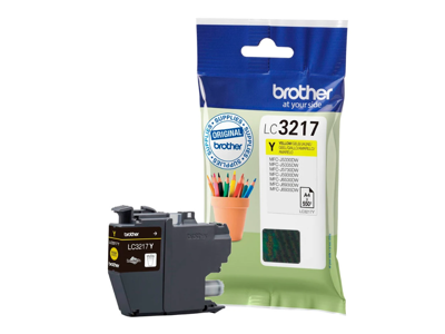 Brother blæk LC3217Y gul, 550 sider