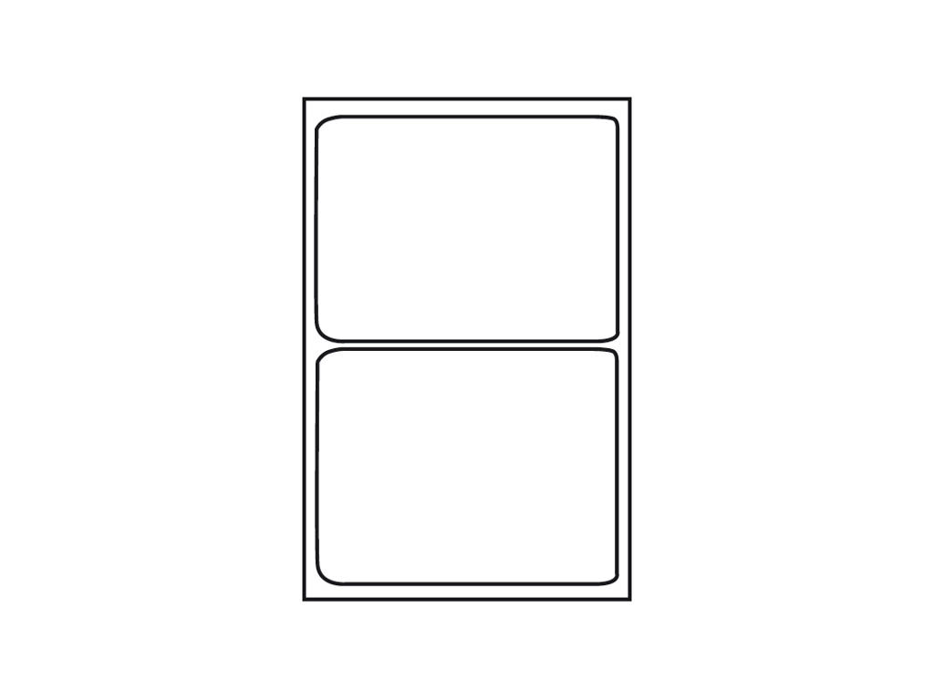 Etiket 199,6x143,5mm BNT 2 Stk/ark 100 ark