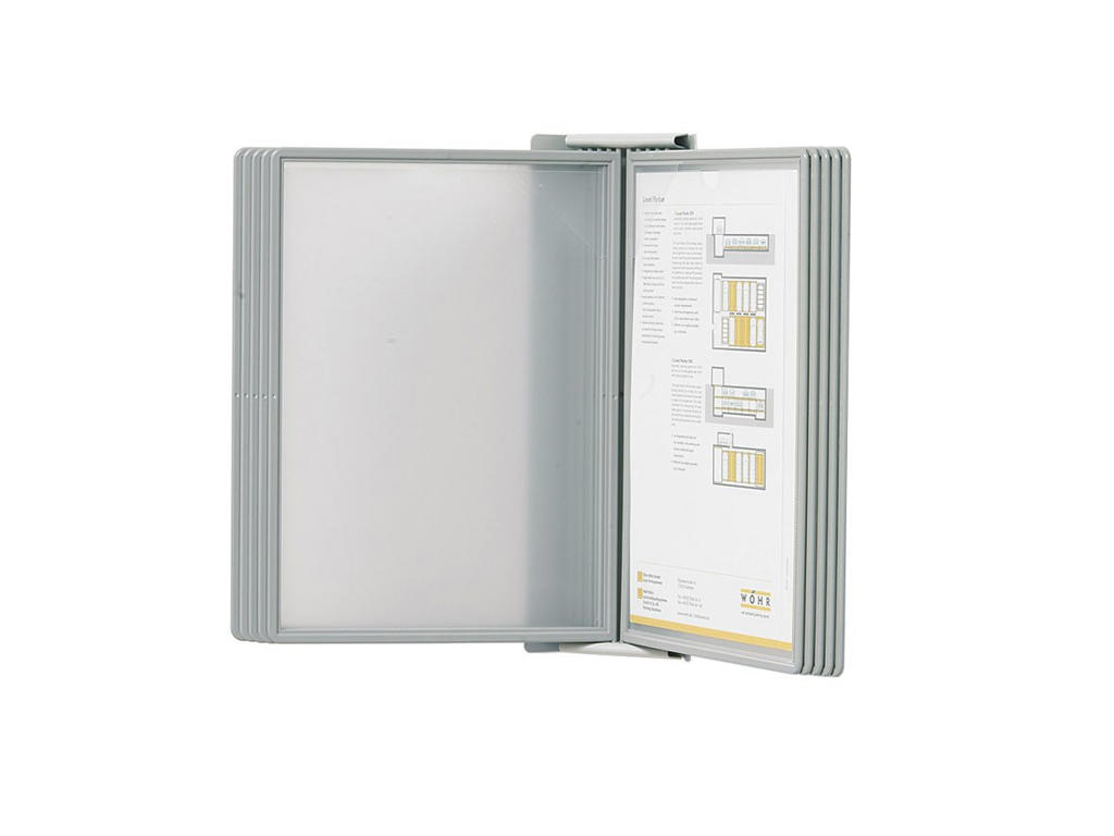 Registersystem SuperioR væg A4 grå t/10 lommer