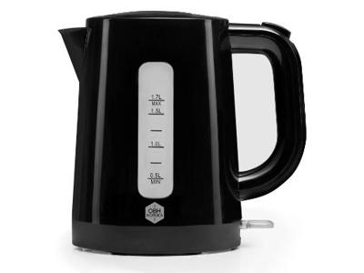 Elkedel OBH Daybreak 1,7 liter 2200 watt
m/autosluk/tørkogningssikring sort