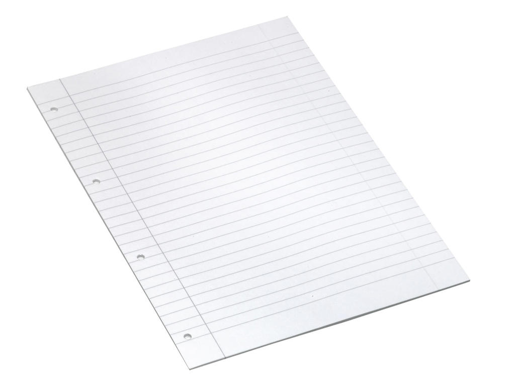 Arbejdsblade A4 linjeret hvid 500 ark løsblade