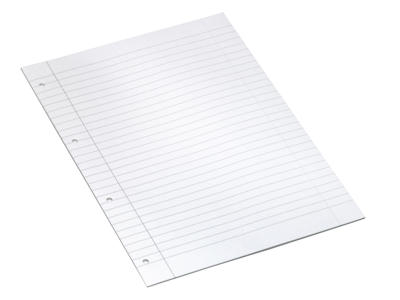 Arbejdsblade A4 linjeret hvid 500 ark løsblade