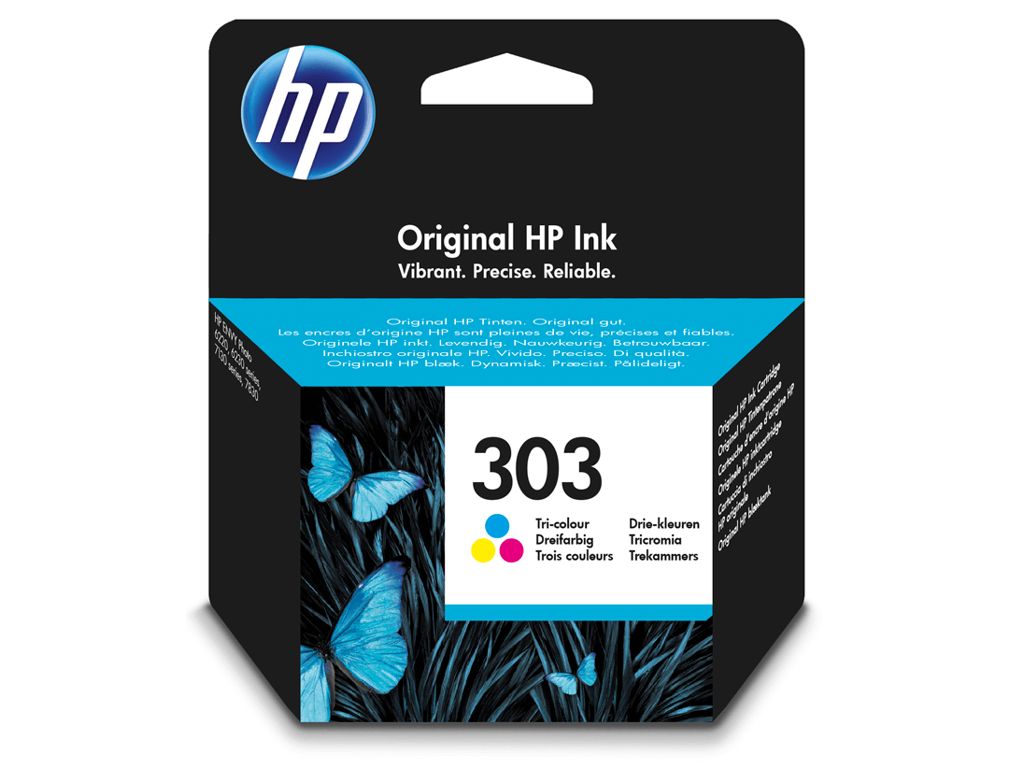 HP 303 blæk CMY, 165 sider