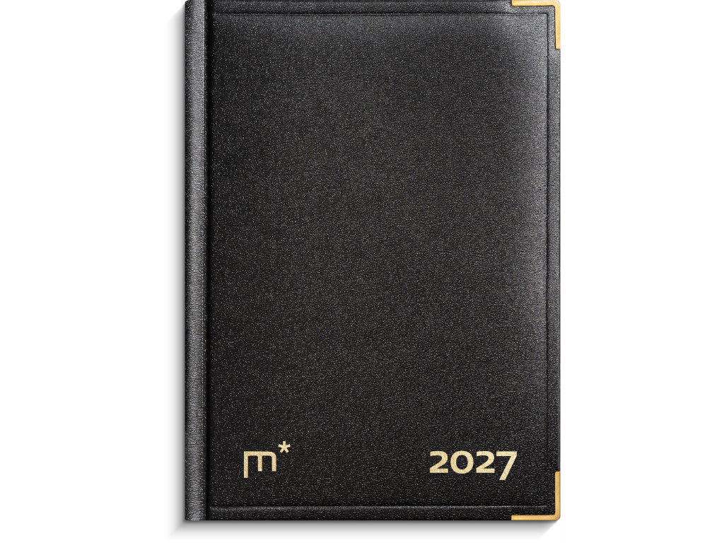 Mini Planner ugekalender sort vinyl 2027