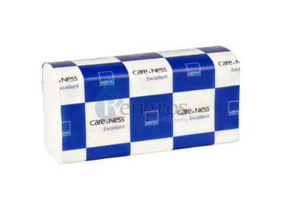 Håndklædeark Care-Ness Excellent Z-fold 2-lags 3750 ark
