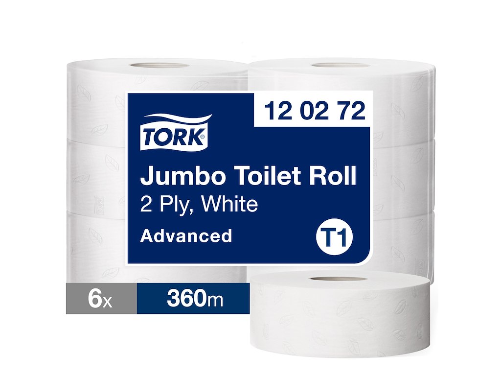 Toiletpapir Tork Jumbo T1 120272 Advanced 2-lags 6 rl.