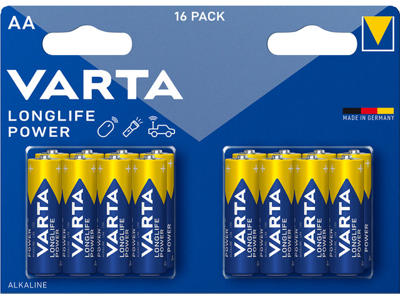 Batteri Varta Longlife Power AA 16 stk