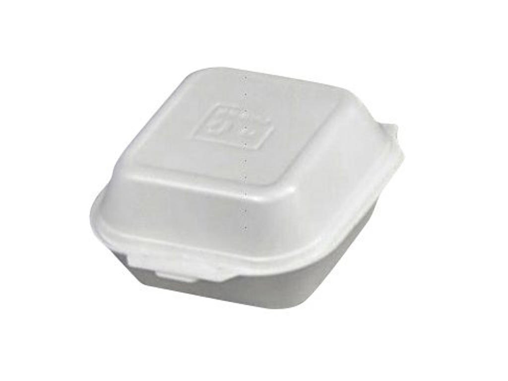 Burgeræske skum lille m/låg 500 stk.