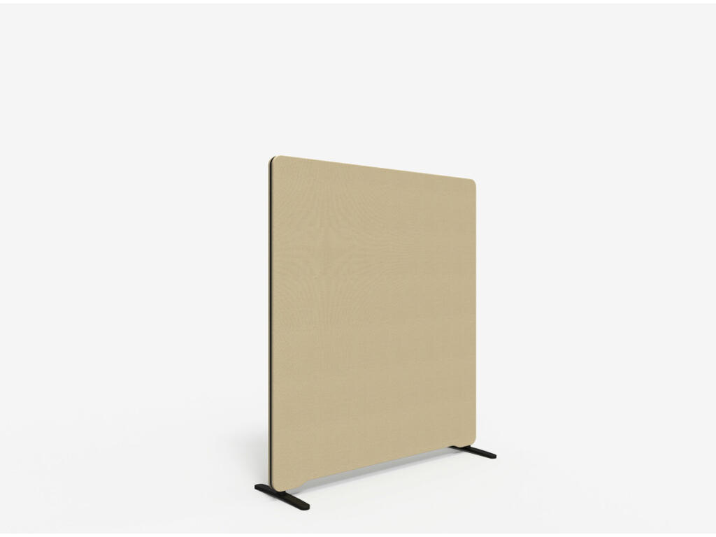 Lintex Gulvskærm Edge 1200 x 1350 mm Beige Fiji Stof/sort Kantliste