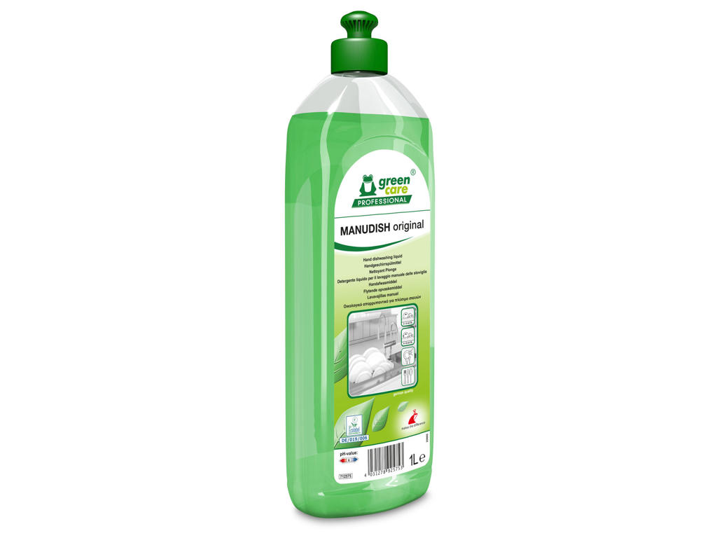 Håndopvask MANUDISH uden farve og parfume 1 liter