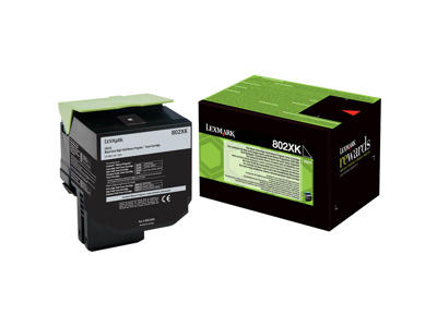Lexmark toner 80C2XK0 sort, 8000 sider