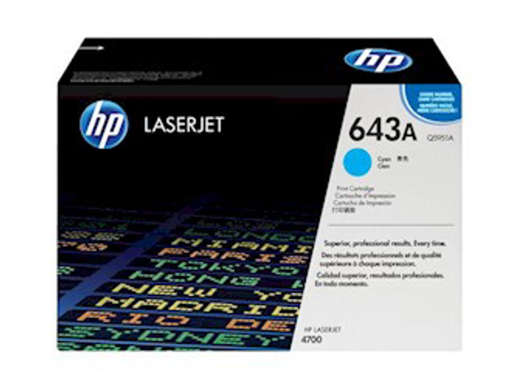 HP 643A toner Q5951A cyan, 10000 sider