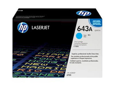 HP 643A toner Q5951A cyan, 10000 sider