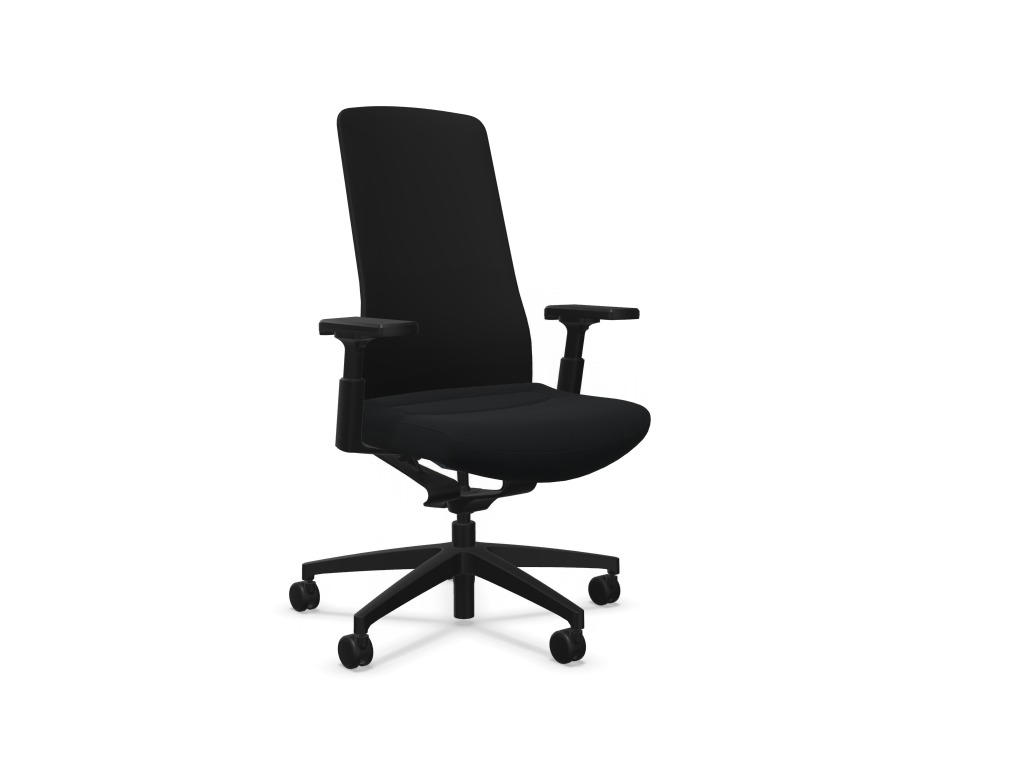 Interstuhl kontorstol med armlæn | Weekly PUREis3 | Sort | 3D armlæn