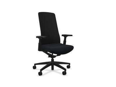 Interstuhl kontorstol med armlæn | Weekly PUREis3 | Sort | 3D armlæn