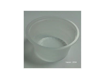 Plastbæger Ø70 100ml 1000 stk