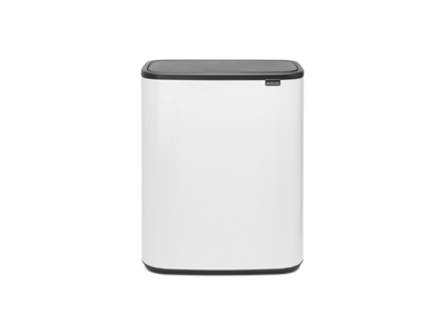 Brabantia affaldsspand med låg | Bo Touch | 2 x 30 liter | Hvid