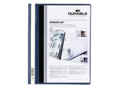 Tilbudsmappe A4+ blå Durable 2579 med dobbelt forside og lomme