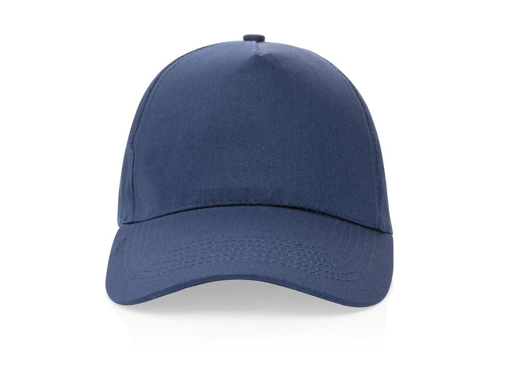 Impact 5 Panels cap, 190gr Genanvendelig Bomuld, med Aware&trade;, Marine blå
