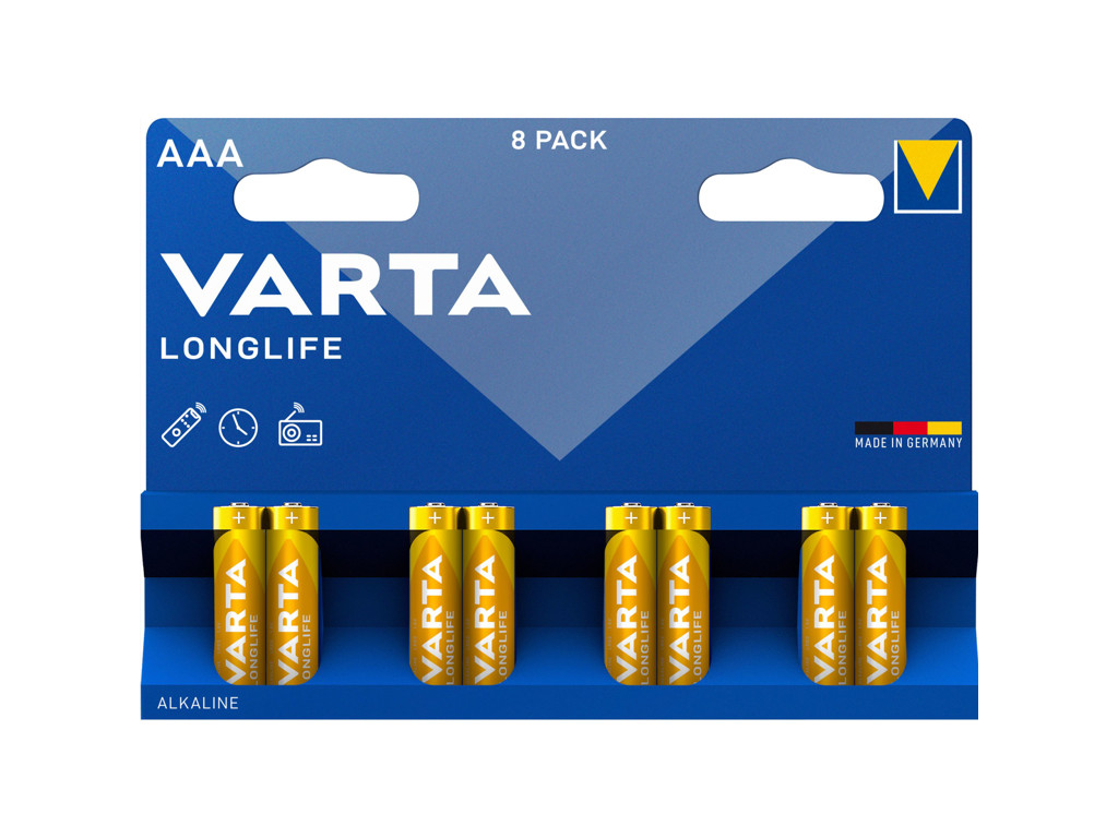 Batteri Varta Longlife  AAA 8 stk