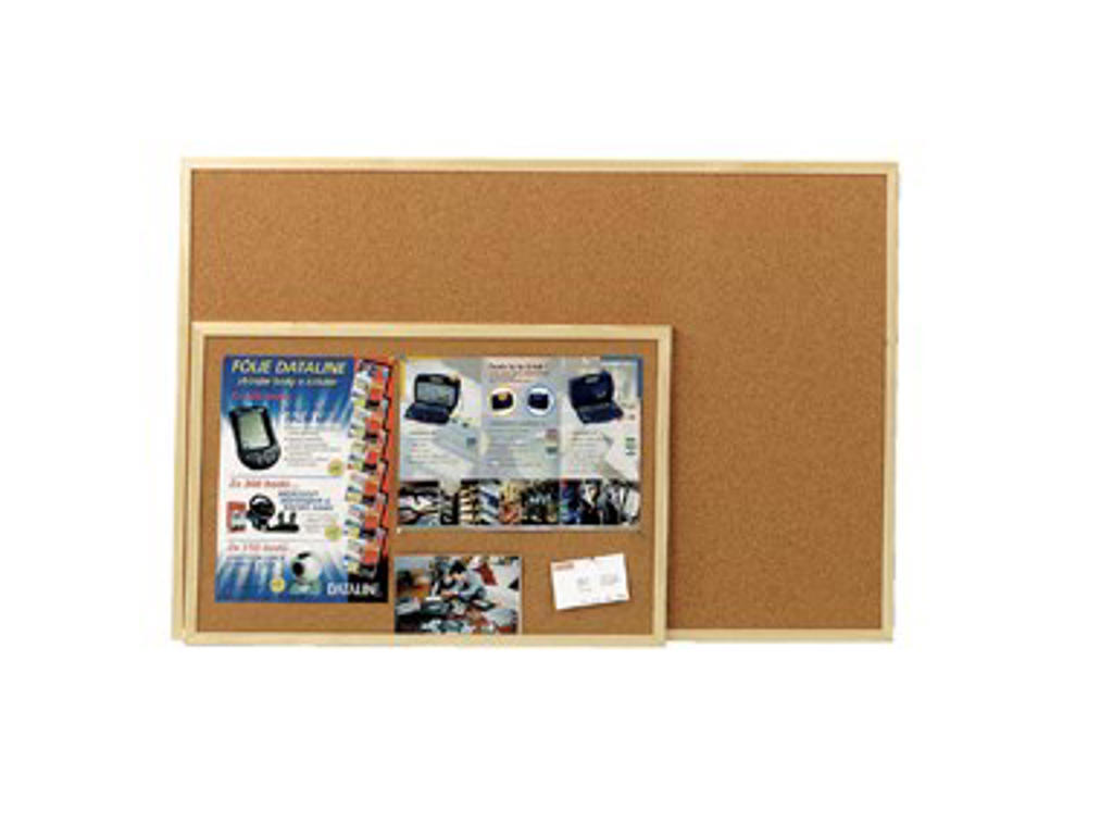 Opslagstavle kork 60 x 90 cm med træramme