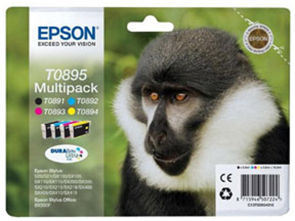 Epson blæk T0895 multipack