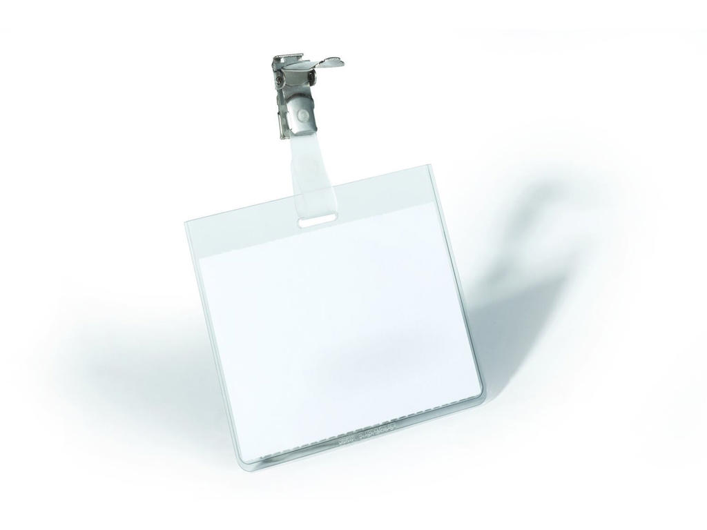 Navneskilt 74x105mm blød liggende m/clip