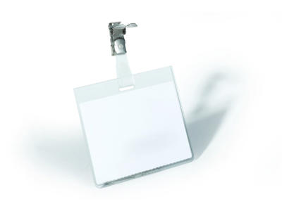 Navneskilt 74x105mm blød liggende m/clip