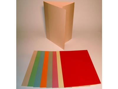 Sagsmappe stor gul m/1 klap 225gr. 50 stk.