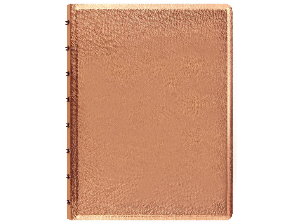 Notesbog Filofax A5 linjeret saffiano Rose Gold