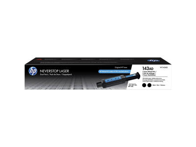 HP 143A toner W1143AD 2x sort, 2500 sider