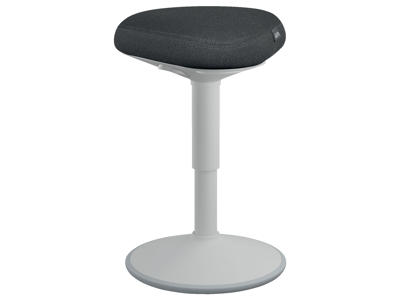 Leitz Ergo Active ståstøttestol med Comfort sæde | 47-64 cm | lysegrå