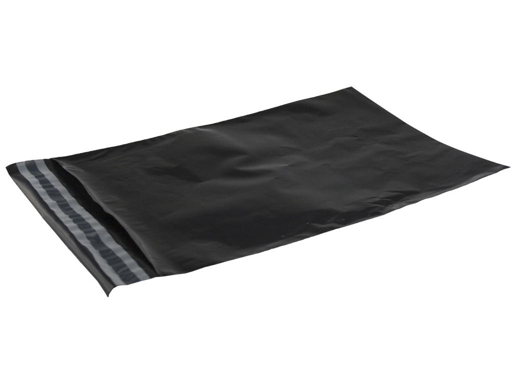 Forsendelsesposer PE 300x500 mm sort 100 stk