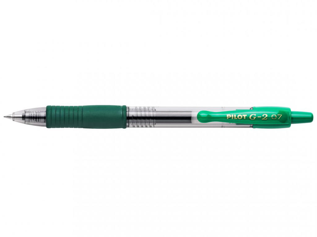 Pilot gelpen G-2 0,7 medium grøn