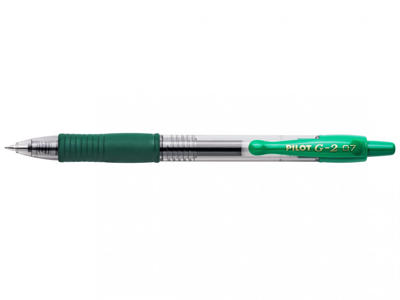 Pilot gelpen G-2 0,7 medium grøn