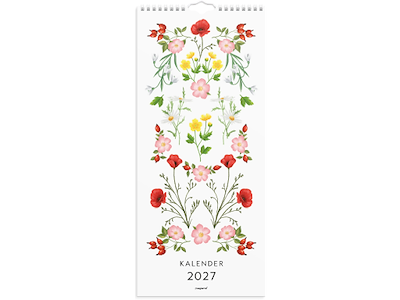 Vægkalender Blomster 2027