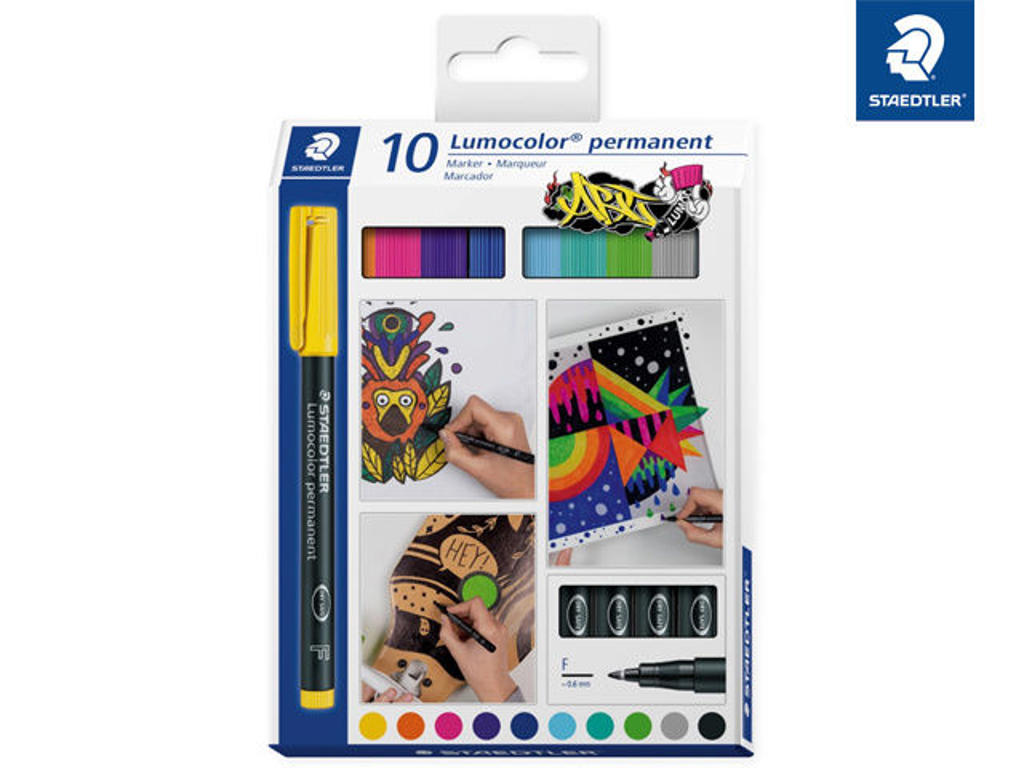 Marker Lumocolor 318 F 10 ass 0,6 mm 