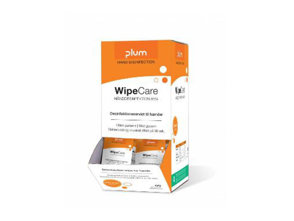 Hånddesinfektionsserviet Plum 85% enkeltindpakket 80 stk