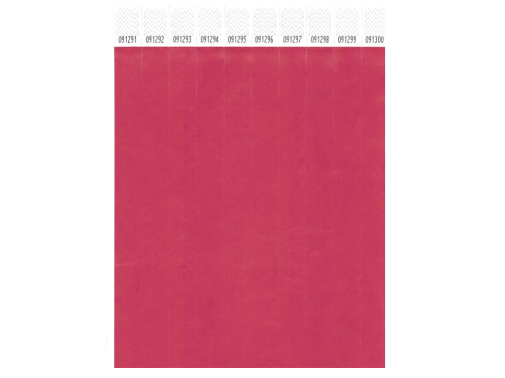 Armbånd rød 100 stk. fortl. numre