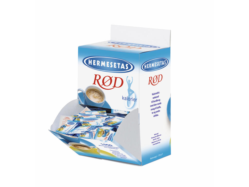 Sødetabletter Hermesetas 2 stk 1000 breve