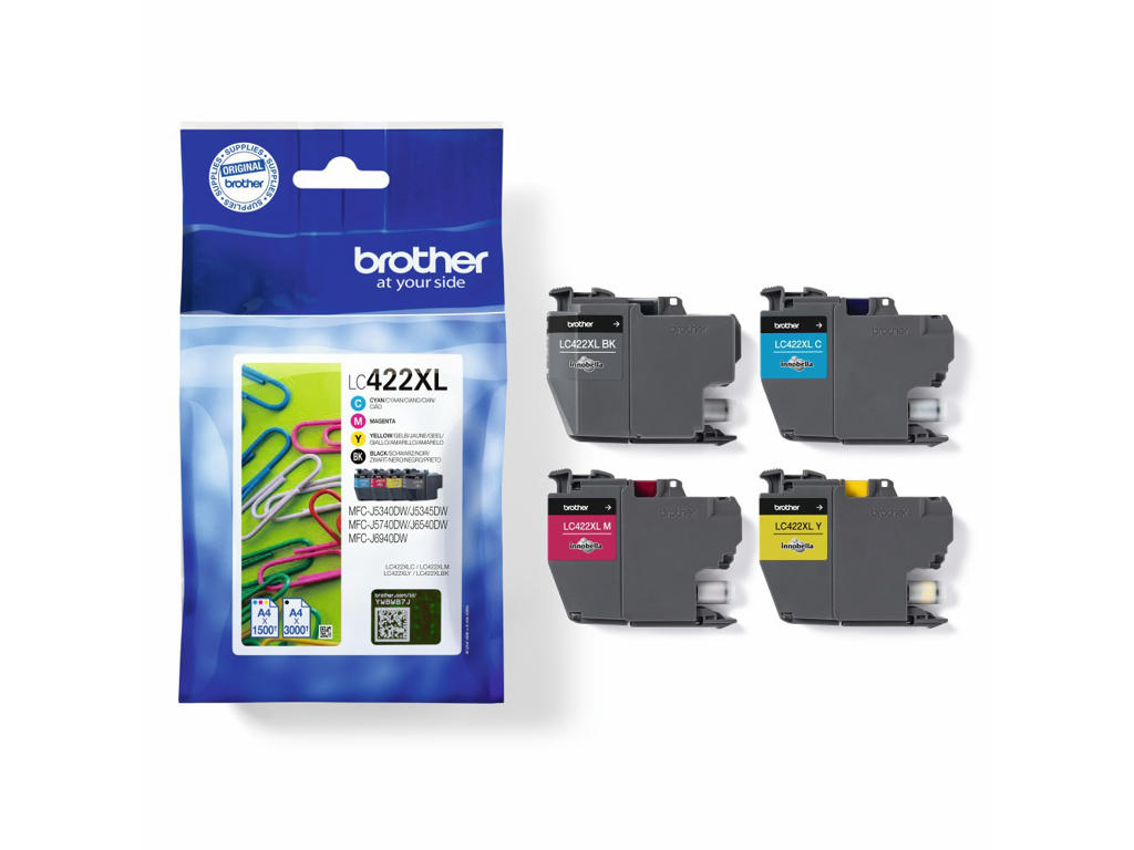 Brother blæk LC422XL CMYK