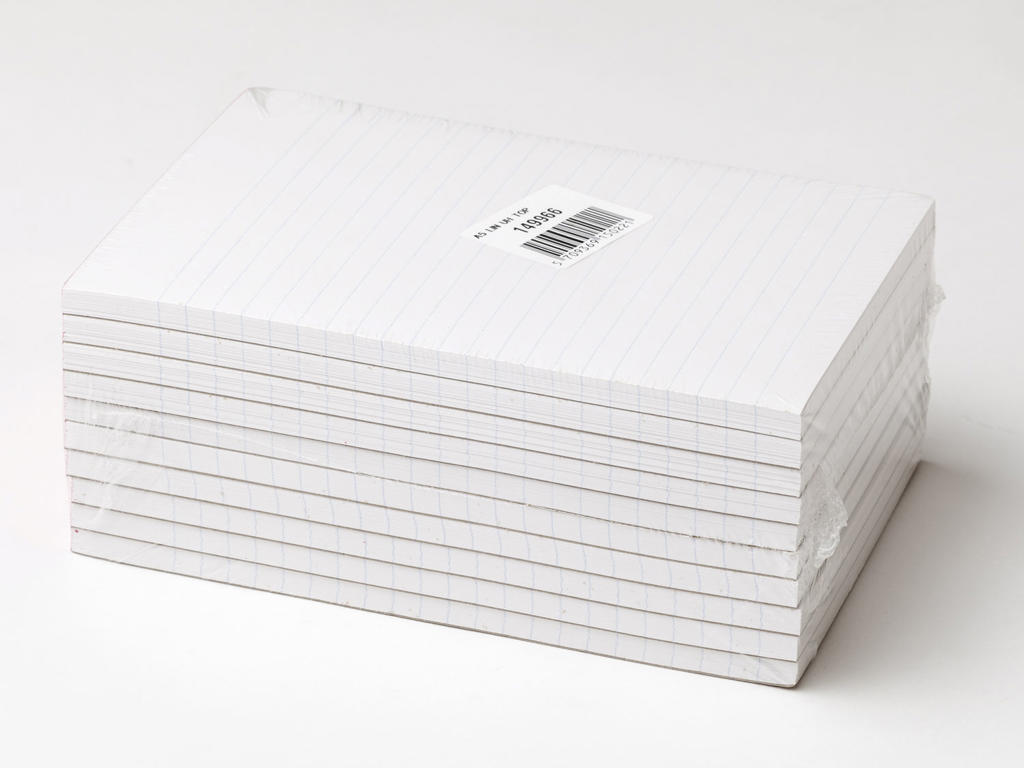 Blok A5 linjeret toplimet uden huller