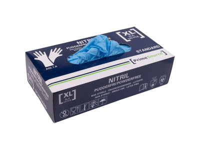 Nitrilhandske pudderfri Standard XL blå 100 stk