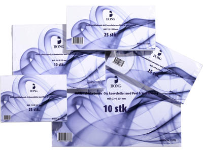 Kuverter M65 uden rude P&S 25 stk.