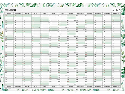 Kæmpekelander whiteboard 1x13 mdr. 2026