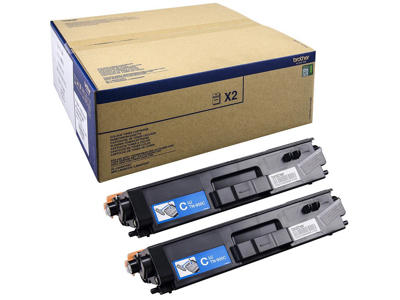 Brother toner TN-900C 2x cyan, 12000 sider